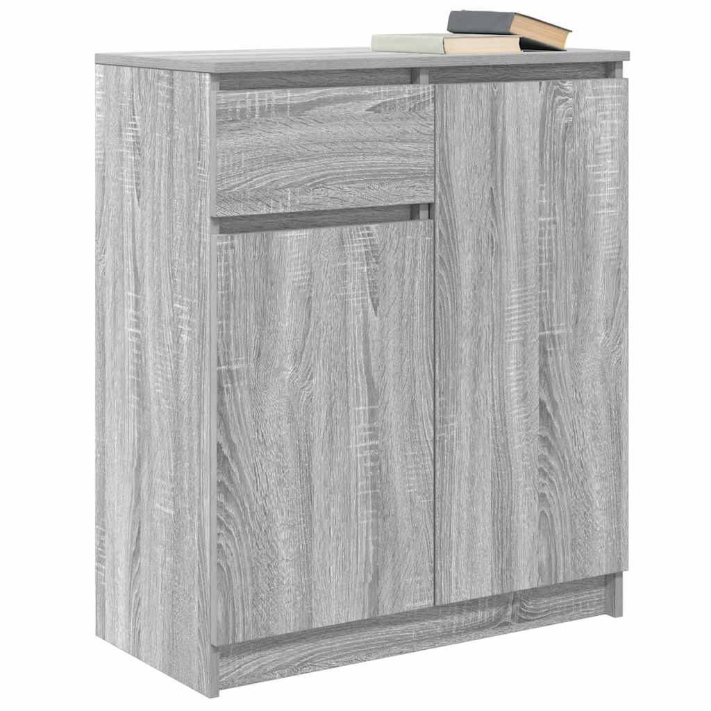 Sideboard with Drawer Grey Sonoma 71x35x84 cm Engineered Wood